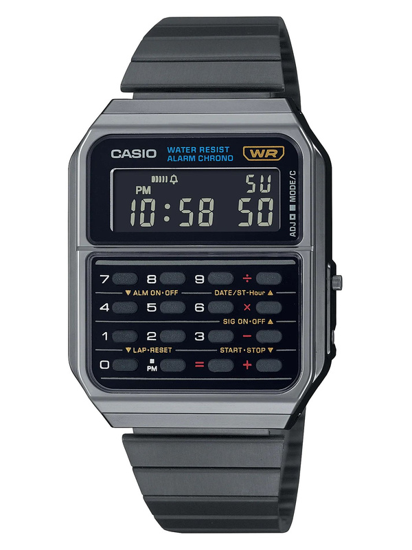 Zegarek Unisex Casio CA-500WEGG-1B kalkulator + BOX