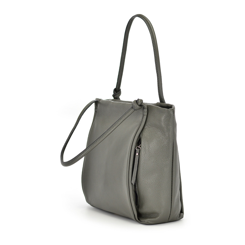 Beautiful elegant large women's leather shopper bag