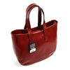 Leather shoulder bag large women's shopperbag