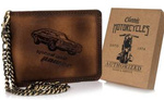 Men's genuine leather wallet Classic Motorcycles N992C-VIN-09