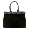 Women's leather briefcase with an attachable strap Luka