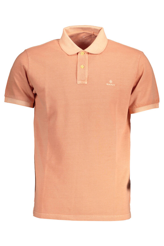 GANT MEN&#39;S PINK SHORT SLEEVE POLO SHIRT