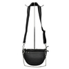 A shapely, roomy women's leather messenger bag