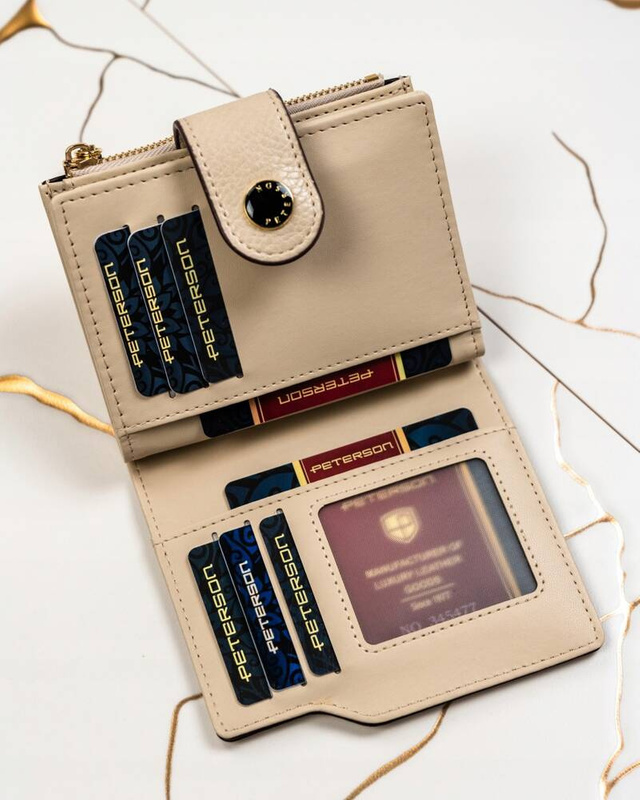 A stylish women's wallet made of eco-leather Peterson RFID