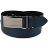 Beltimore men's leather belt navy blue automatic A56 : Colors - navy blue, Strap size - r.95-110 cm