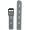 U27 rubber watch strap - dark gray/black - 20mm