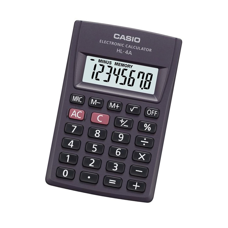 CALCULATOR CASIO Unisex HL-4A (8X5CM )