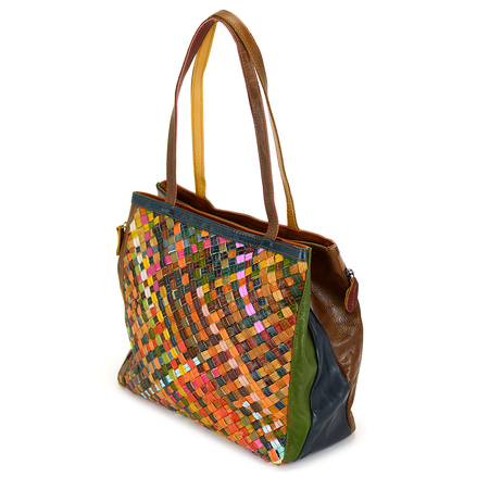 Stylish Magic Bags shopper bag in a colorful mosaic.