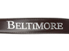 BELTIMORE men's navy blue natural leather belt A26 : Colors - navy blue, Strap size - r.90-105 cm