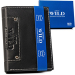 Men's vertical leather wallet large Always Wild