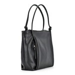 Beautiful elegant large women's leather shopper bag