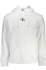 CALVIN KLEIN MEN&#39;S WHITE ZIPLESS SWEATSHIRT