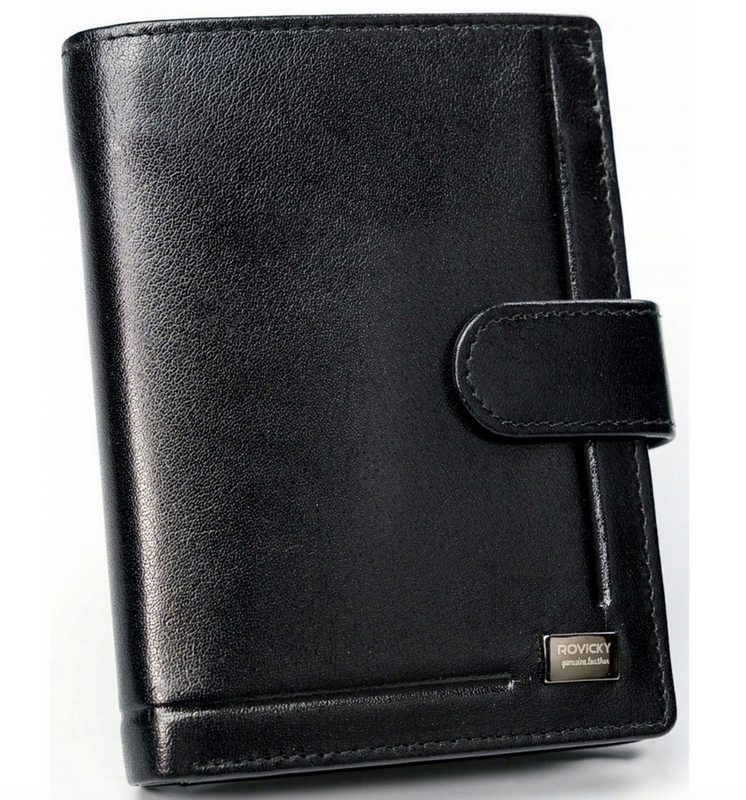 Men's genuine leather wallet Rovicky PC-106L-BAR