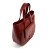 Leather shoulder bag large women's shopperbag