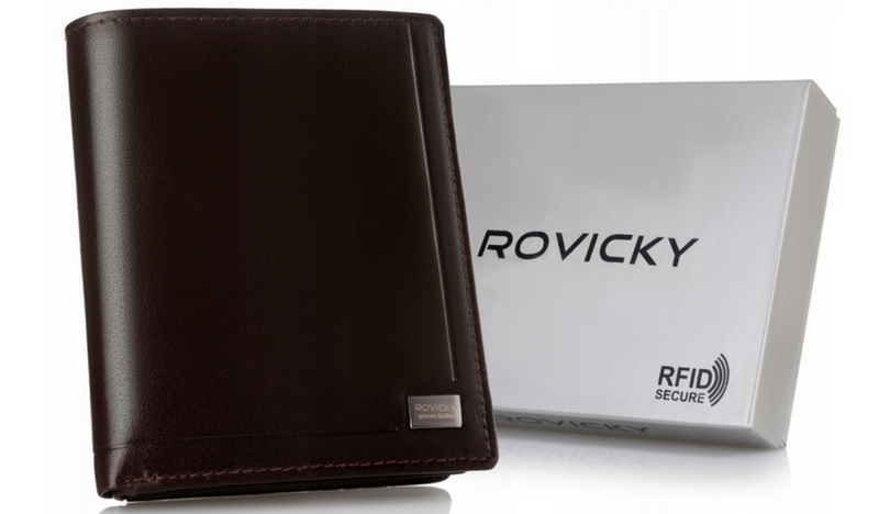 Leather wallet RFID ROVICKY PC-108-BAR