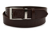 Beltimore men's leather wide belt denim brown 517 : Colors - brown, beige, Strap size - r.120-135 cm