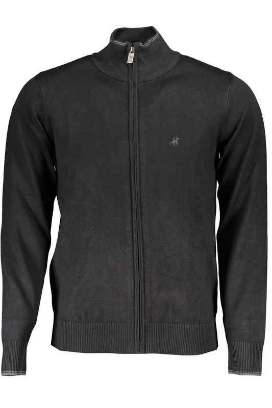 US GRAND POLO MEN&#39;S BLACK CARDIGAN