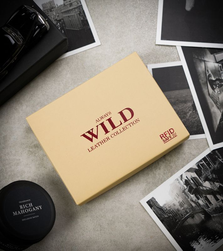 A roomy men's leather wallet by Always Wild