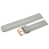 U27 rubber watch strap - light gray/rosegold - 20mm