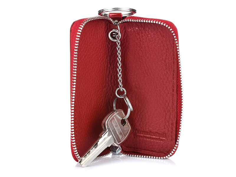 Red leather small women's key case Alessandro Paoli S43 key case