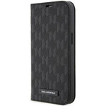 Karl Lagerfeld KLBKP14XSAKLHPK iPhone 14 Pro Max 6.7" bookcase czarny/black Saffiano Monogram