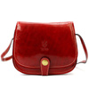 Elegant leather women's crossbody bag