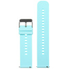 U27 rubber watch strap - blue/silver - 18mm