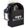 Beltimore leather men's belt navy blue wide E02 : Colors - navy blue, Strap size - r.110-125 cm