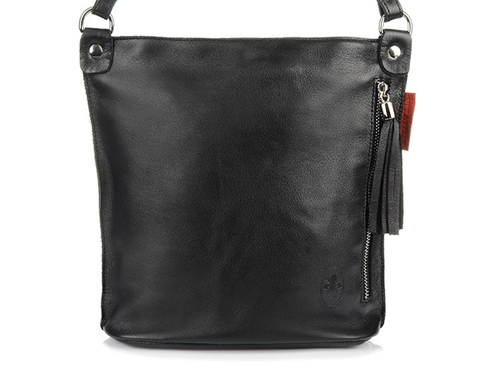 Vera Pelle Handtasche Leder Frauen schwarz T55