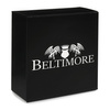 Men's leather belt buckle automatic black Beltimore A07 : Colors - black, Strap size - r.110-125 cm