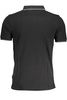 HUGO BOSS MEN&#39;S BLACK SHORT SLEEVED POLO SHIRT