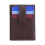 DUDU Credit Cards Holder Multicolour in Leather for Men Women Slim Design with 9 Card Slots and Front Security Closure