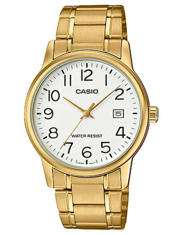 Men's steel watch with date by CASIO