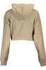 CALVIN KLEIN WOMEN&#39;S ZIPLESS SWEATSHIRT BEIGE