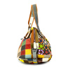 Stylish Leather Shoulder Bag Colorful Design