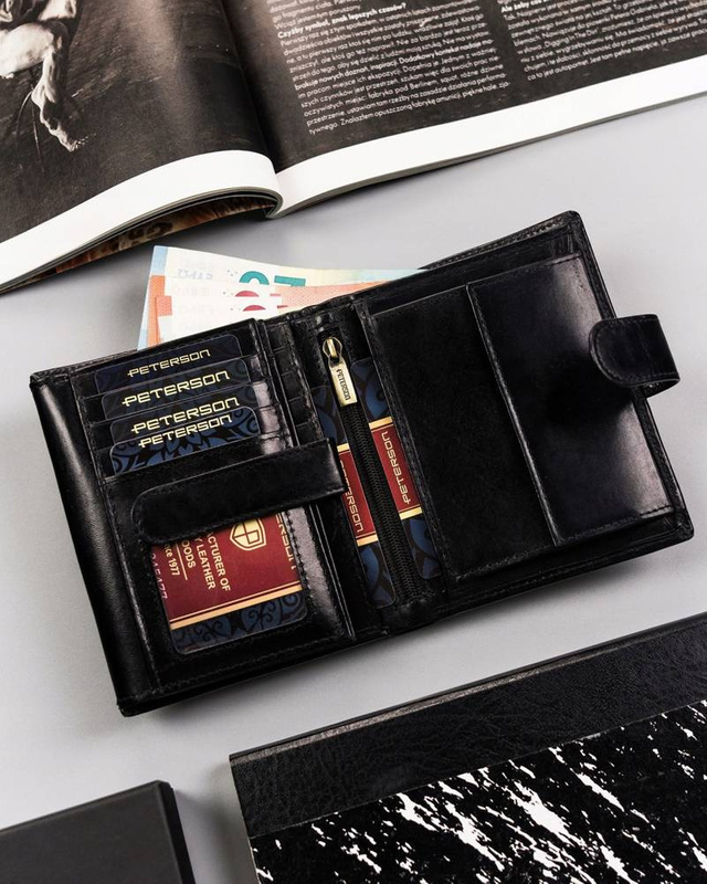 Leather's wallet RFID PETERSON PTN 22307L-VT-T