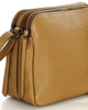 Torebka skórzana crossbody listonoszka dwie komory - MARCO MAZZINI brąz camel