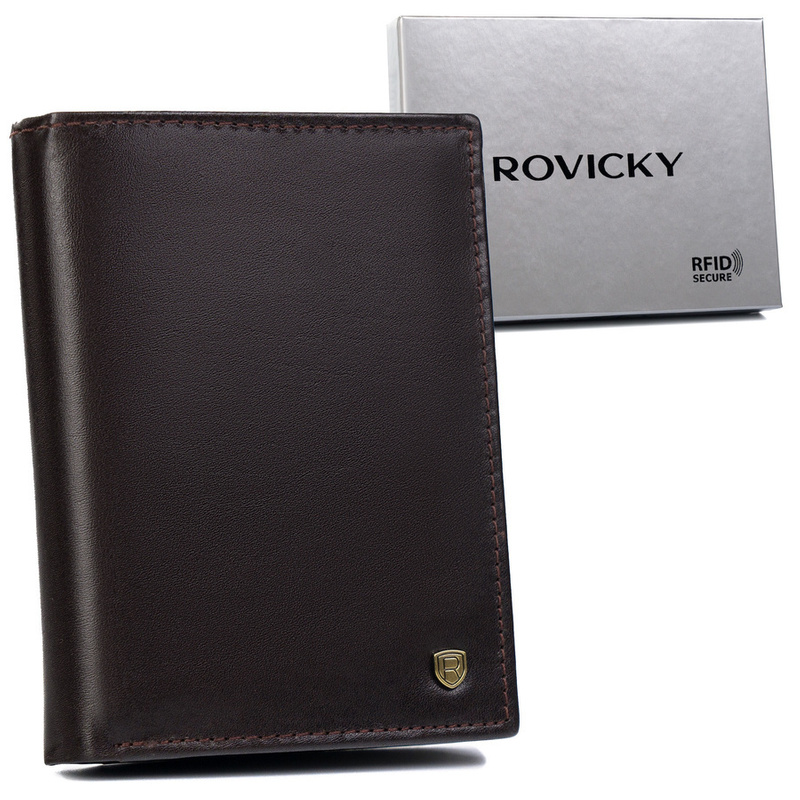 Men's genuine leather wallet Rovicky N4-RVT RFID