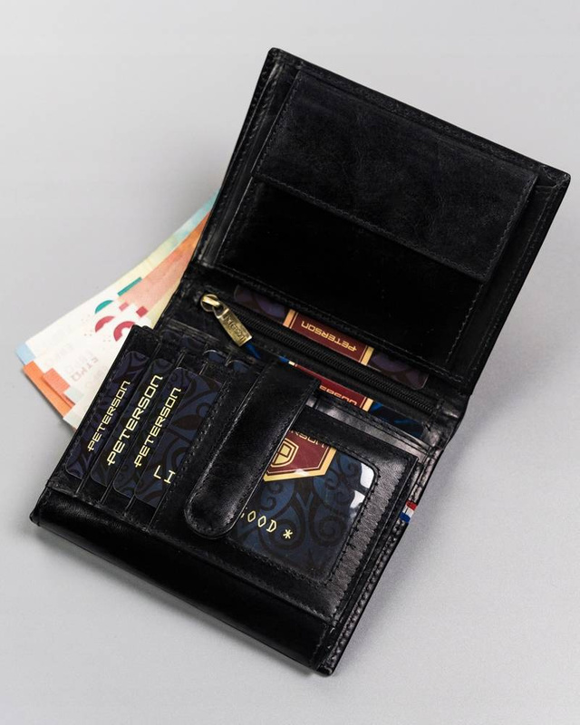 Leather's wallet RFID PETERSON PTN 22307-VT-A