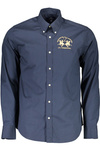 LA MARTINA MEN&#39;S BLUE LONG SLEEVE SHIRT