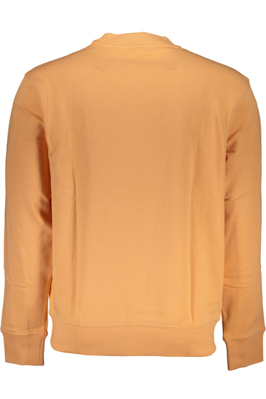 HUGO BOSS MEN&#39;S ORANGE ZIPLESS SWEATSHIRT