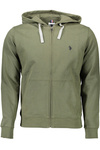 US POLO GREEN MEN&#39;S SWEATSHIRT WITH ZIP