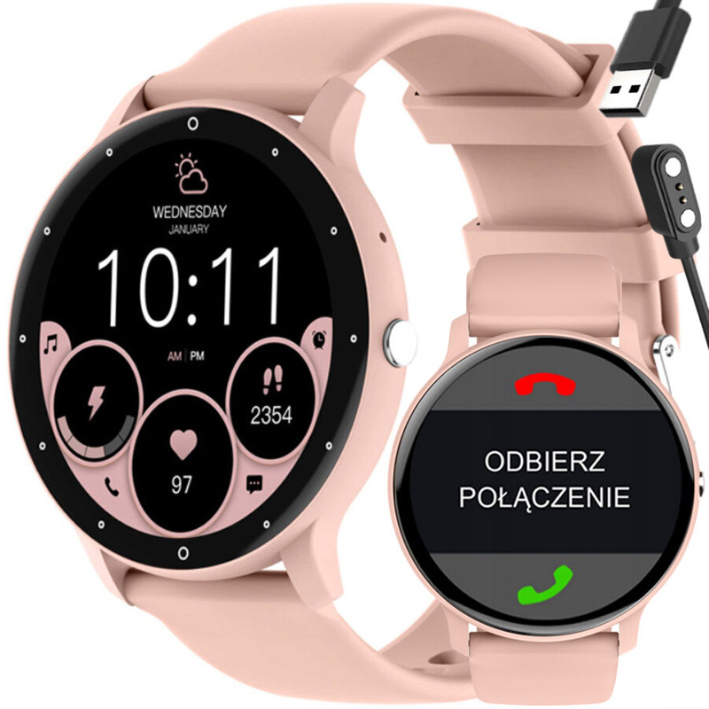 SMARTWATCH UNISEX Rubicon RNCF16 - BLUETOOTH CALL, TRENING GOOGLE FIT (sr058d)