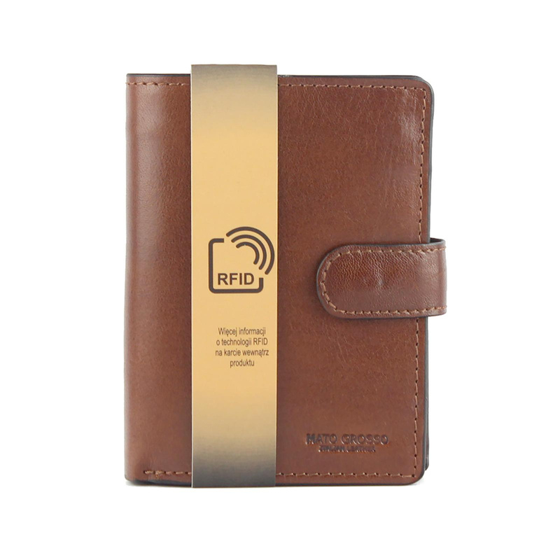 Mato Grosso Men's Leather Zipper Wallet with RFID