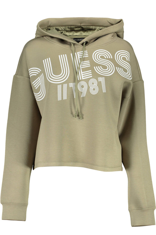 GUESS JEANS SWEATSHIRT WITHOUT ZIP WOMAN GREEN