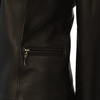 Stylish fashionable Bukowski leather jacket with pleats