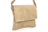 Chabrowa Italian women's suede handbag with a b67 flap