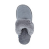 Fluffy sheepskin home slippers for women