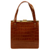 Damen Echtleder Handtasche Luka 19-90 CROCO