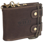 Men's Leather Wallet with Chain by Always Wild